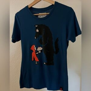 Johnny Cupcakes shirt- Little Red Riding Hood and Big Bad Wolf